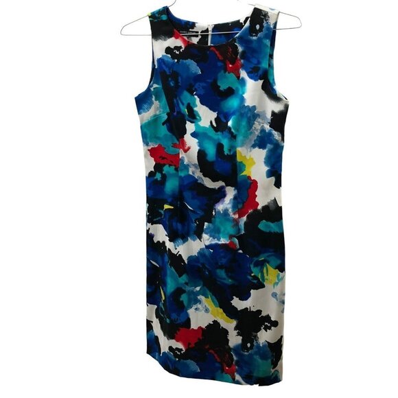 MARIO SERRANI ITALY PRINTED SHEATH DRESS SIZE 2‎ - Picture 2 of 5